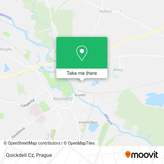 Карта Quickdeli.Cz