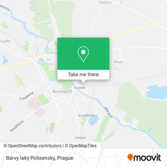 Карта Barvy laky Polisensky