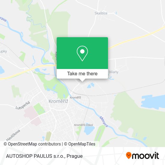 Карта AUTOSHOP PAULUS s.r.o.