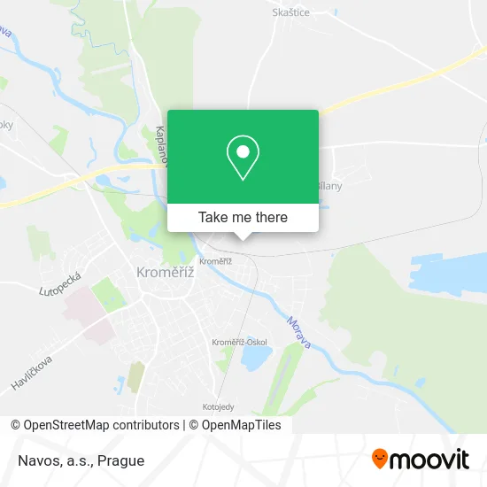 Карта Navos, a.s.