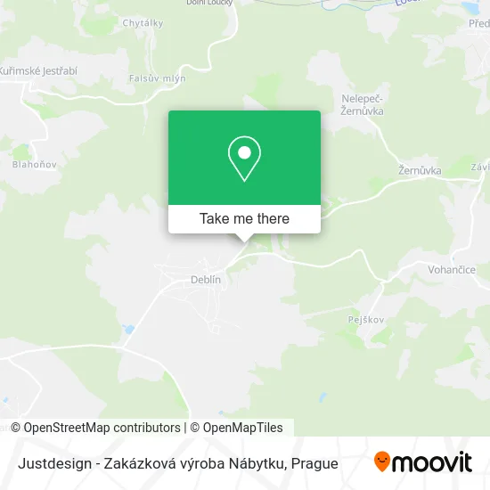 Карта Justdesign - Zakázková výroba Nábytku