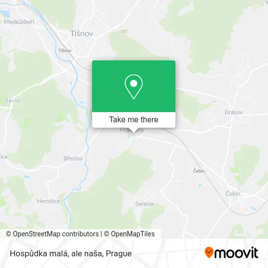 Карта Hospůdka malá, ale naša