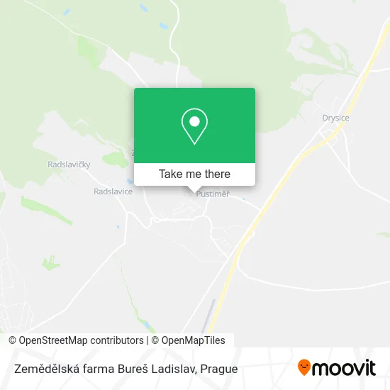 Карта Zemědělská farma Bureš Ladislav