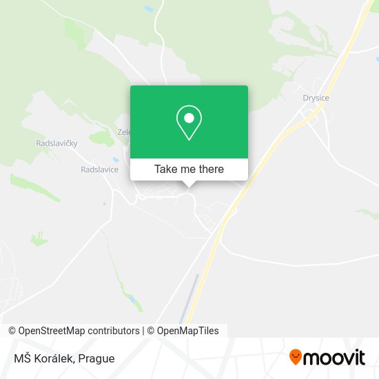 Карта MŠ Korálek