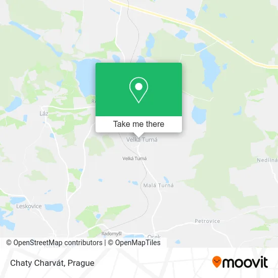 Карта Chaty Charvát