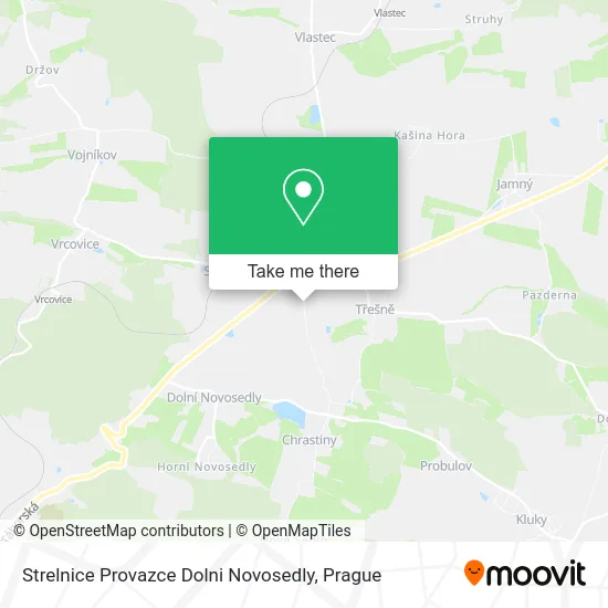 Карта Strelnice Provazce Dolni Novosedly
