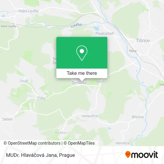 Карта MUDr. Hlaváčová Jana