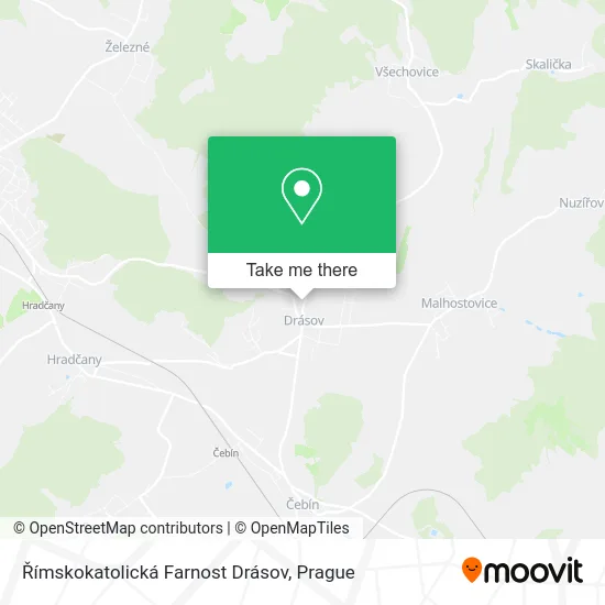 Карта Římskokatolická Farnost Drásov