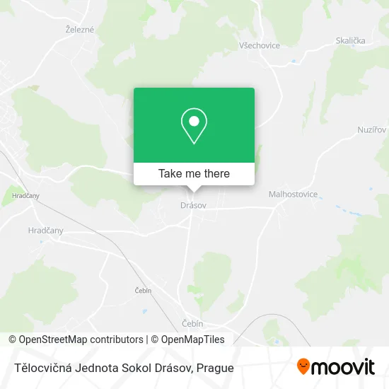 Карта Tělocvičná Jednota Sokol Drásov