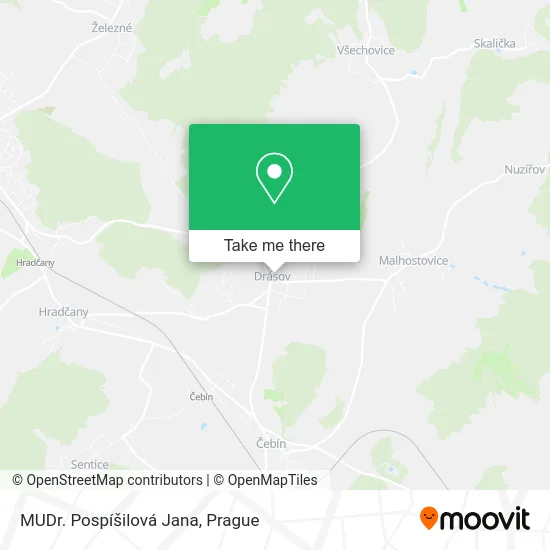 Карта MUDr. Pospíšilová Jana