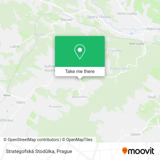 Карта Stratégofská Stodůlka