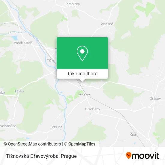 Карта Tišnovská Dřevovýroba