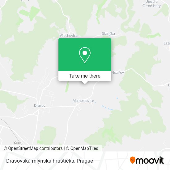 Карта Drásovská mlýnská hruštička