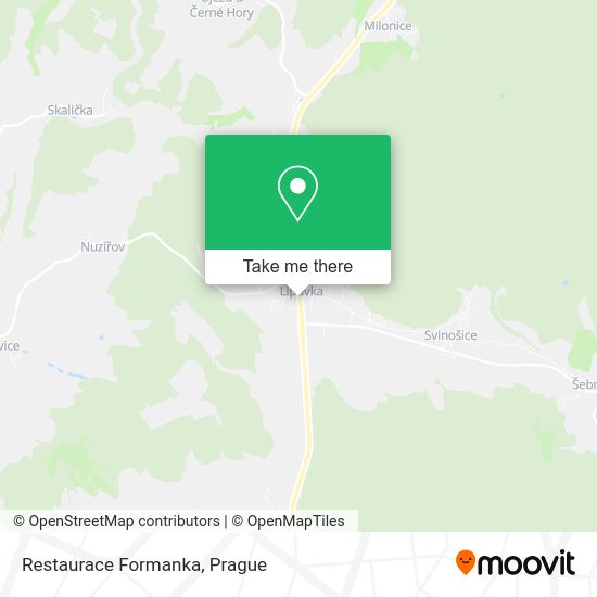 Карта Restaurace Formanka