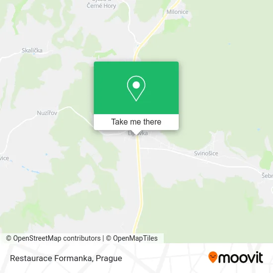 Карта Restaurace Formanka