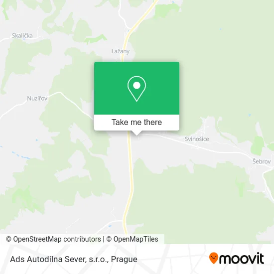 Карта Ads Autodílna Sever, s.r.o.