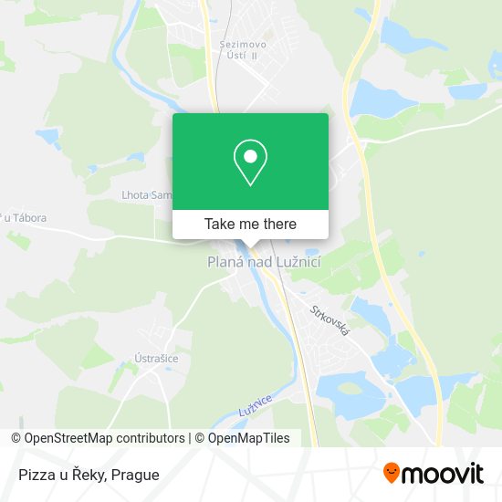 Карта Pizza u Řeky