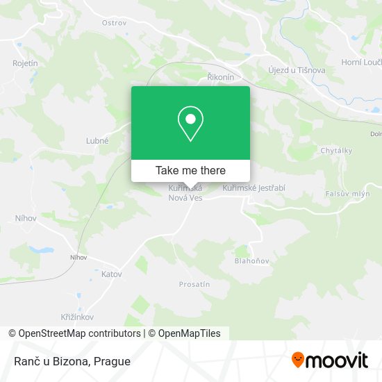 Карта Ranč u Bizona