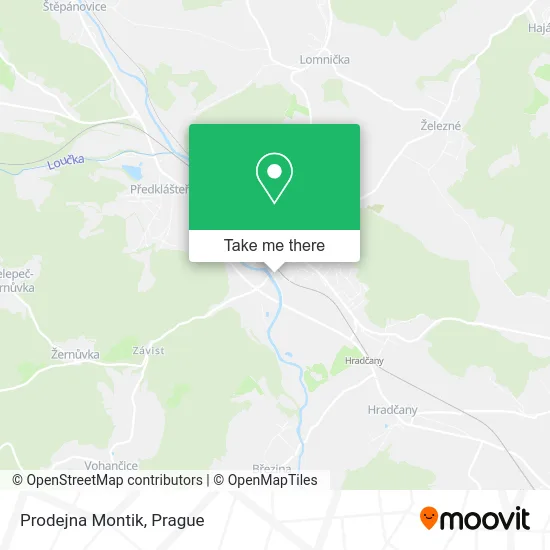 Карта Prodejna Montik