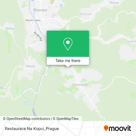 Карта Restaurace Na Kopci