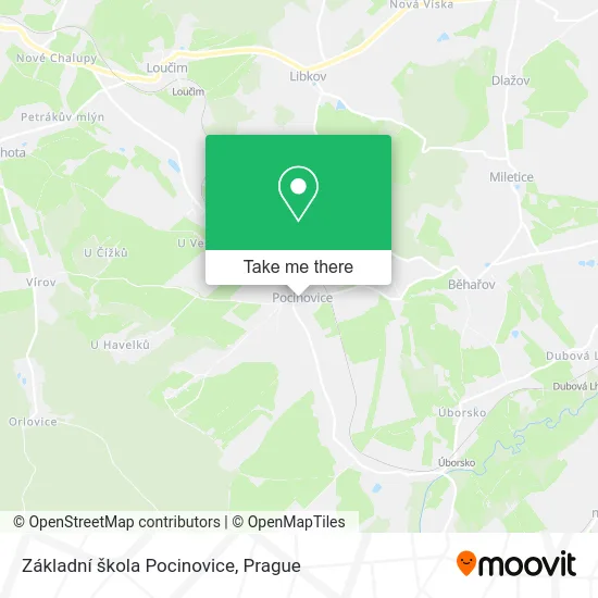 Карта Základní škola Pocinovice