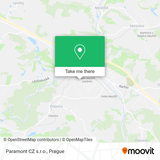 Карта Paramont CZ s.r.o.