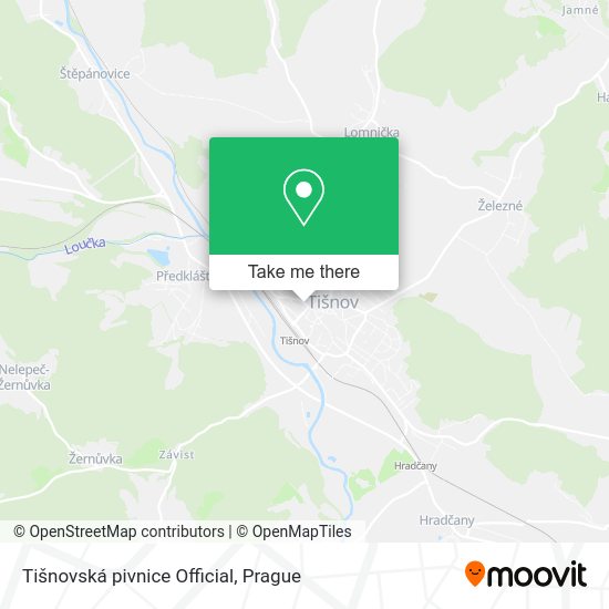 Карта Tišnovská pivnice Official