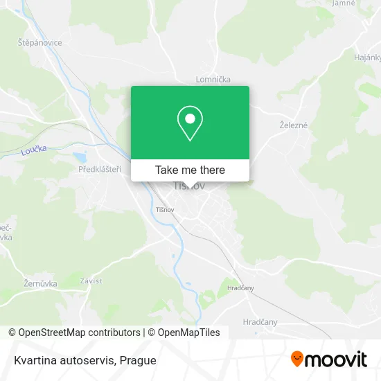 Карта Kvartina autoservis
