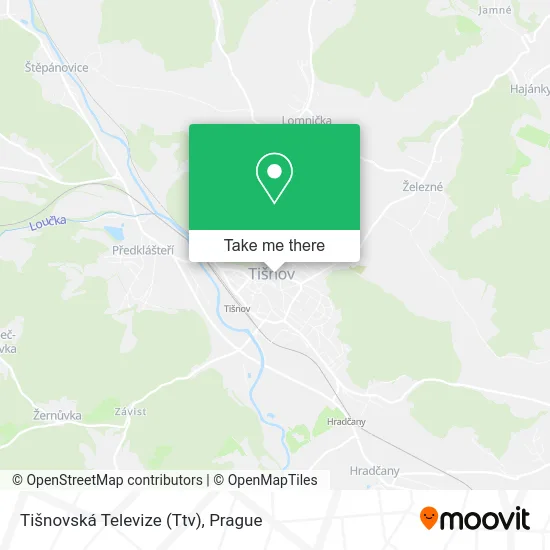 Карта Tišnovská Televize (Ttv)