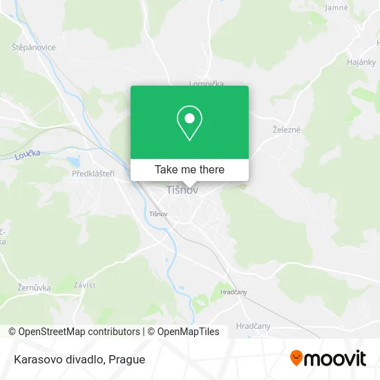 Карта Karasovo divadlo