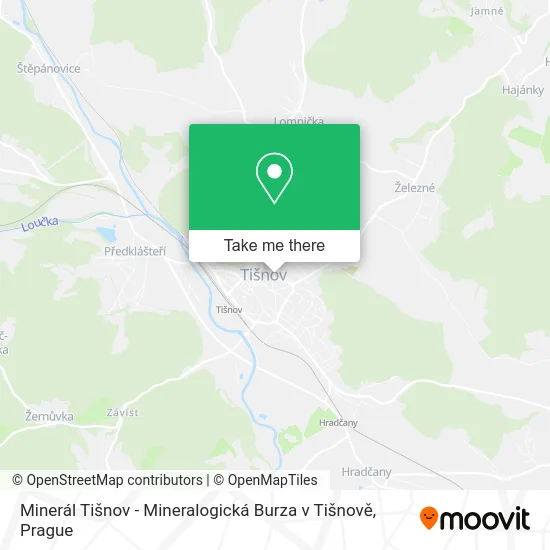 Minerál Tišnov - Mineralogická Burza v Tišnově map