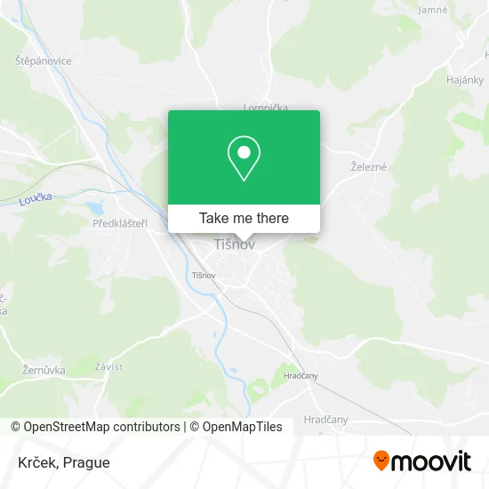 Krček map