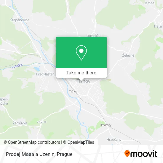 Карта Prodej Masa a Uzenin