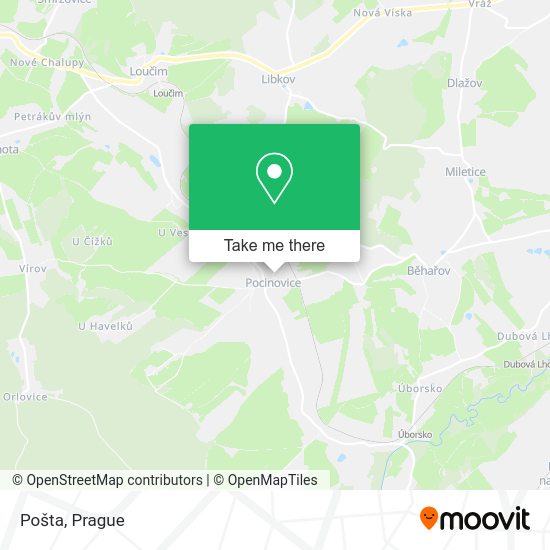 Карта Pošta