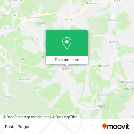 Карта Pošta