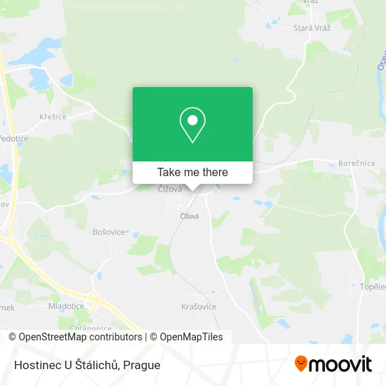 Карта Hostinec U Štálichů