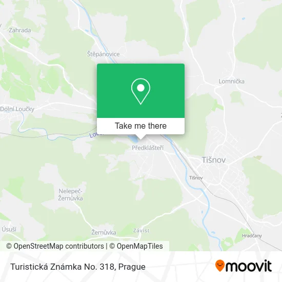 Карта Turistická Známka No. 318