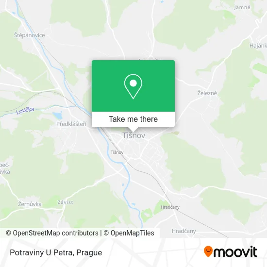Карта Potraviny U Petra