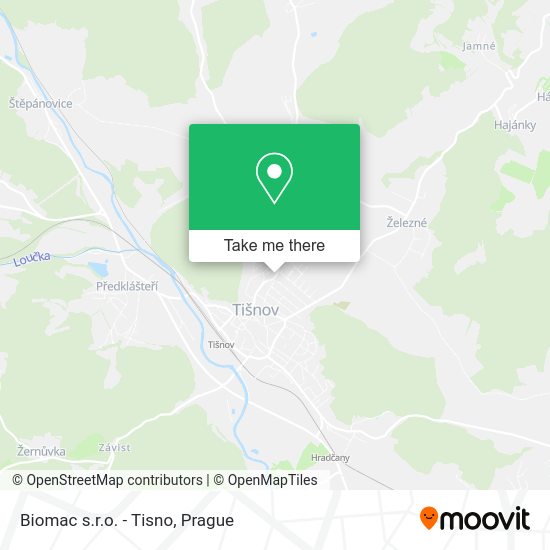 Карта Biomac s.r.o. - Tisno