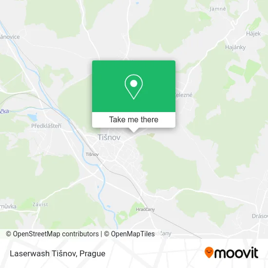 Карта Laserwash Tišnov