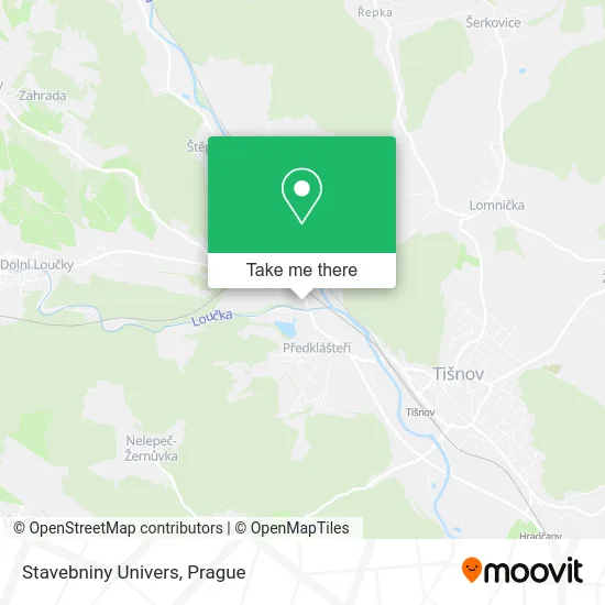 Карта Stavebniny Univers