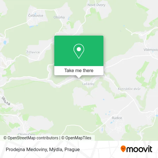 Карта Prodejna Medoviny, Mýdla