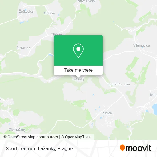Карта Sport centrum Lažánky