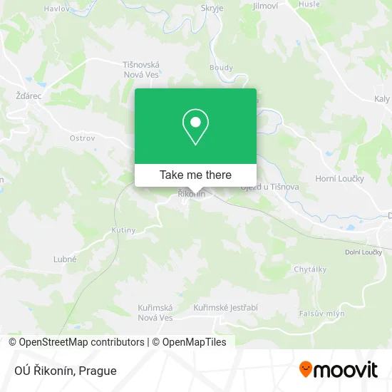 OÚ Řikonín map