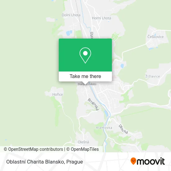Oblastní Charita Blansko map