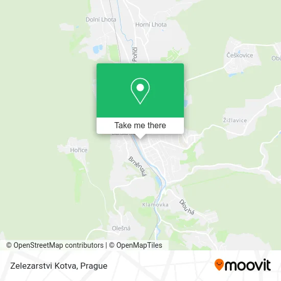 Карта Zelezarstvi Kotva