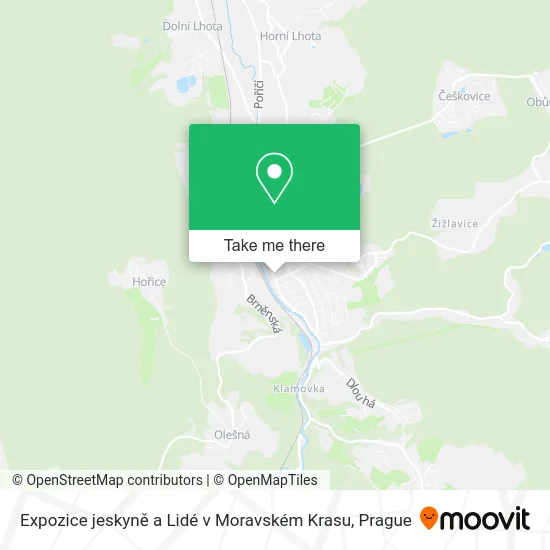 Expozice jeskyně a Lidé v Moravském Krasu map