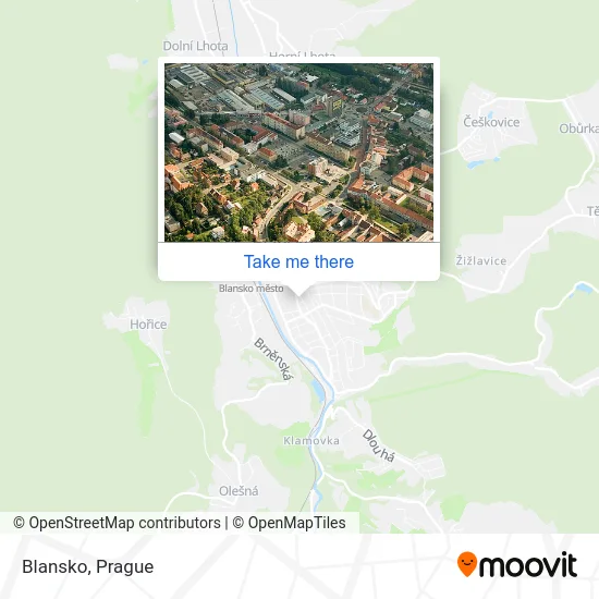 Карта Blansko