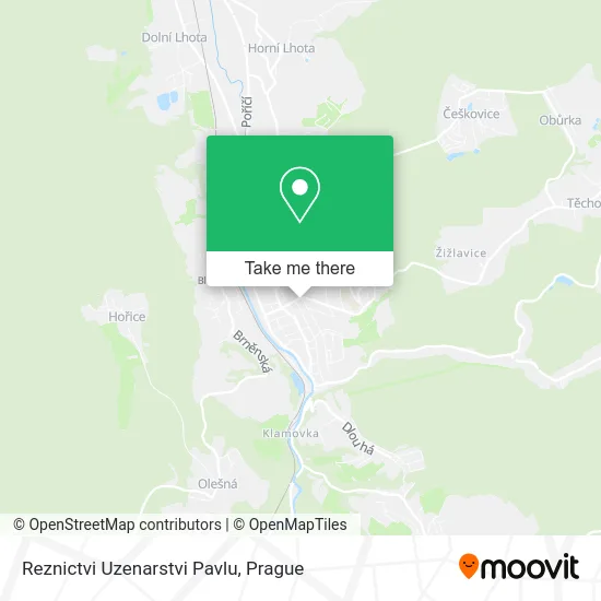 Карта Reznictvi Uzenarstvi Pavlu
