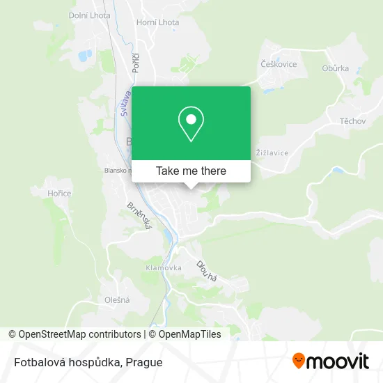 Карта Fotbalová hospůdka